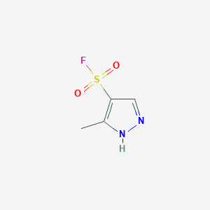 molecular formula C4H5FN2O2S B2726402 5-Methyl-1H-pyrazole-4-sulfonyl fluoride CAS No. 2360386-63-4