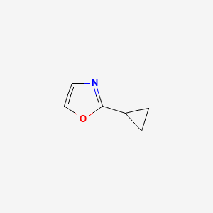 molecular formula C6H7NO B2726403 2-Cyclopropyl-1,3-oxazole CAS No. 1267265-84-8