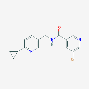 5-bromo-N-[(6-cyclopropylpyridin-3-yl)methyl]pyridine-3-carboxamide