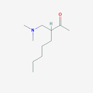molecular formula C11H23NO B2726414 3-[(二甲氨基)甲基]辛酮 CAS No. 2514721-25-4