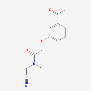 molecular formula C13H14N2O3 B2726425 2-(3-acetylphenoxy)-N-(cyanomethyl)-N-methylacetamide CAS No. 1311860-00-0