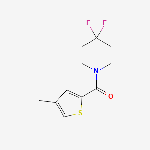 molecular formula C11H13F2NOS B2726426 (4,4-Difluoropiperidin-1-yl)-(4-methylthiophen-2-yl)methanone CAS No. 2022529-05-9
