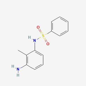 molecular formula C13H14N2O2S B2726446 N-(3-氨基-2-甲基苯基)苯磺酰胺 CAS No. 926270-54-4