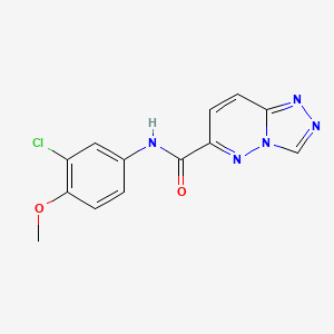 molecular formula C13H10ClN5O2 B2726457 N-(3-Chloro-4-methoxyphenyl)-[1,2,4]triazolo[4,3-b]pyridazine-6-carboxamide CAS No. 2415629-34-2