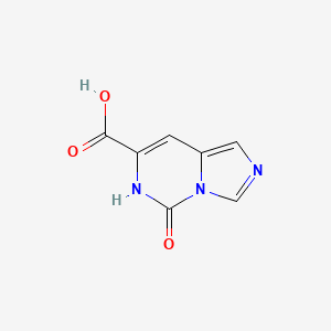 molecular formula C7H5N3O3 B2726477 5-氧代-6H-咪唑并[1,5-c]嘧啶-7-甲酸 CAS No. 1784884-63-4
