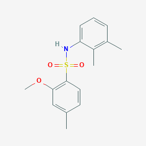 molecular formula C16H19NO3S B272648 N-(2,3-dimethylphenyl)-2-methoxy-4-methylbenzenesulfonamide 