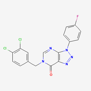 6-[(3,4-Dichlorophenyl)methyl]-3-(4-fluorophenyl)triazolo[4,5-d]pyrimidin-7-one