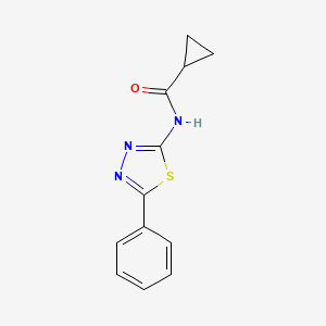 N-(5-phenyl-1,3,4-thiadiazol-2-yl)cyclopropanecarboxamide