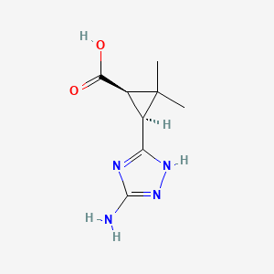 (1R,3S)-3-(3-Amino-1H-1,2,4-triazol-5-yl)-2,2-dimethylcyclopropane-1-carboxylic acid