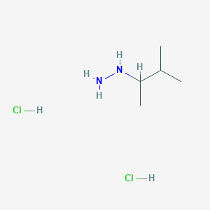 molecular formula C5H16Cl2N2 B2726490 (1,2-Dimethylpropyl)hydrazine dihydrochloride CAS No. 1170075-84-9