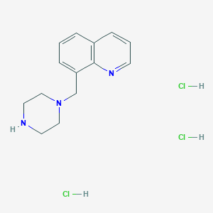 8-[(Piperazin-1-yl)methyl]quinoline trihydrochloride