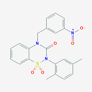 2-(2,5-dimethylphenyl)-4-(3-nitrobenzyl)-2H-1,2,4-benzothiadiazin-3(4H)-one 1,1-dioxide