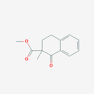 molecular formula C13H14O3 B2726508 Methyl 2-methyl-1-oxo-1,2,3,4-tetrahydronaphthalene-2-carboxylate CAS No. 54125-61-0
