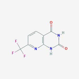 molecular formula C8H4F3N3O2 B2726523 7-(Trifluoromethyl)pyrido[2,3-d]pyrimidine-2,4-diol CAS No. 779352-04-4