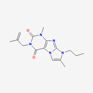 4,7-Dimethyl-2-(2-methylprop-2-enyl)-6-propylpurino[7,8-a]imidazole-1,3-dione