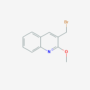 molecular formula C11H10BrNO B2726539 3-(Bromomethyl)-2-methoxyquinoline CAS No. 1407185-48-1