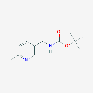 molecular formula C12H18N2O2 B2726548 叔丁基-N-[(6-甲基吡啶-3-基)甲基]氨基甲酸酯 CAS No. 1259056-74-0
