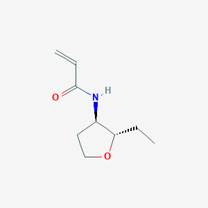 molecular formula C9H15NO2 B2726550 N-[(2S,3R)-2-Ethyloxolan-3-yl]prop-2-enamide CAS No. 2224189-37-9