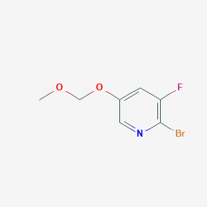 molecular formula C7H7BrFNO2 B2726578 2-Bromo-3-fluoro-5-(methoxymethoxy)pyridine CAS No. 2580187-45-5