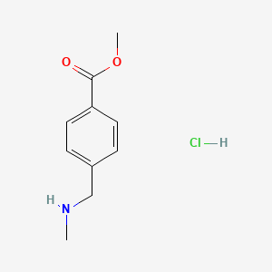 molecular formula C10H14ClNO2 B2726584 甲基-4-[(甲基氨基)甲基]苯甲酸酯盐酸盐 CAS No. 160408-65-1
