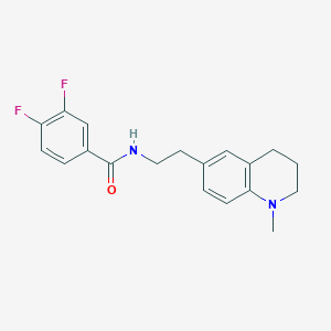 molecular formula C19H20F2N2O B2726586 3,4-difluoro-N-(2-(1-methyl-1,2,3,4-tetrahydroquinolin-6-yl)ethyl)benzamide CAS No. 946311-77-9