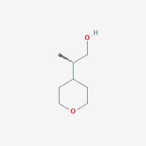molecular formula C8H16O2 B2726616 (2S)-2-(Oxan-4-yl)propan-1-ol CAS No. 2248197-91-1