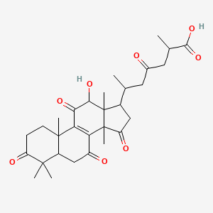 molecular formula C30H40O8 B2726626 Deacetyl ganoderic acid F CAS No. 100665-44-9