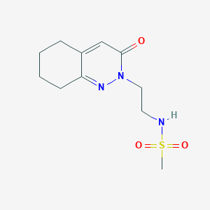 molecular formula C11H17N3O3S B2726633 N-(2-(3-氧代-5,6,7,8-四氢喹啉-2(3H)-基)乙基)甲烷磺酰胺 CAS No. 2034562-83-7