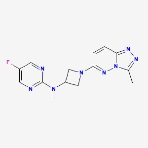 5-fluoro-N-methyl-N-(1-{3-methyl-[1,2,4]triazolo[4,3-b]pyridazin-6-yl}azetidin-3-yl)pyrimidin-2-amine