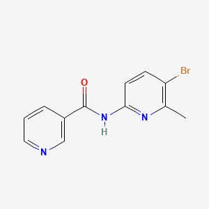 molecular formula C12H10BrN3O B2726655 N-(5-bromo-6-methylpyridin-2-yl)pyridine-3-carboxamide CAS No. 577770-91-3