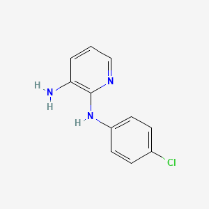 molecular formula C11H10ClN3 B2726662 2-N-(4-chlorophenyl)pyridine-2,3-diamine CAS No. 42048-23-7