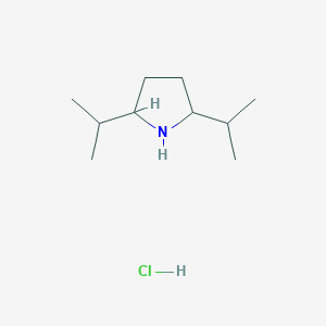molecular formula C10H22ClN B2726664 2,5-Diisopropylpyrrolidine hydrochloride CAS No. 2137765-72-9