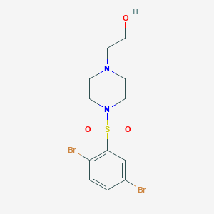 2-{4-[(2,5-Dibromophenyl)sulfonyl]-1-piperazinyl}ethanol
