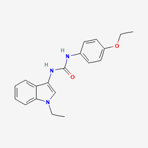 molecular formula C19H21N3O2 B2726682 1-(4-乙氧基苯基)-3-(1-乙基-1H-吲哚-3-基)脲 CAS No. 899753-83-4