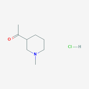 molecular formula C8H16ClNO B2726702 1-(1-Methylpiperidin-3-yl)ethan-1-one hydrochloride CAS No. 91324-28-6