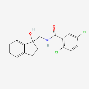 molecular formula C17H15Cl2NO2 B2726713 2,5-dichloro-N-((1-hydroxy-2,3-dihydro-1H-inden-1-yl)methyl)benzamide CAS No. 1351634-07-5