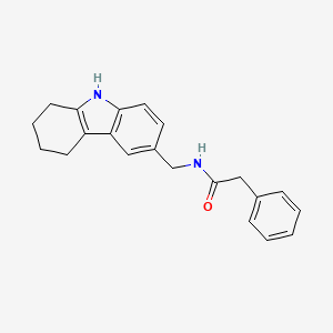 molecular formula C21H22N2O B2726715 2-phenyl-N-(6,7,8,9-tetrahydro-5H-carbazol-3-ylmethyl)acetamide CAS No. 852138-50-2