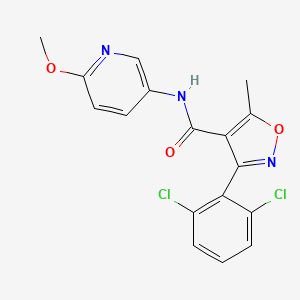 3-(2,6-dichlorophenyl)-N-(6-methoxypyridin-3-yl)-5-methyl-1,2-oxazole-4-carboxamide