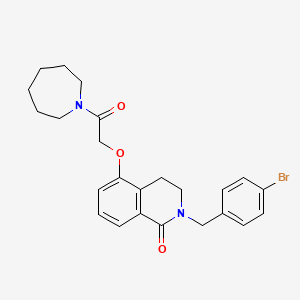 5-(2-(azepan-1-yl)-2-oxoethoxy)-2-(4-bromobenzyl)-3,4-dihydroisoquinolin-1(2H)-one