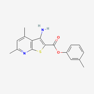 3-Methylphenyl 3-amino-4,6-dimethylthieno[2,3-b]pyridine-2-carboxylate