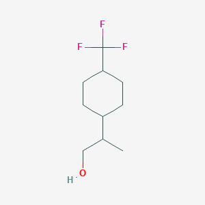 molecular formula C10H17F3O B2726735 2-[4-(Trifluoromethyl)cyclohexyl]propan-1-ol CAS No. 2248325-09-7