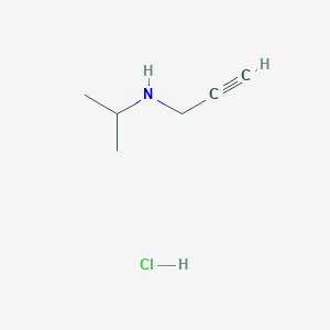 molecular formula C6H12ClN B2726741 (丙-2-炔-1-基)(异丙基)胺盐酸盐 CAS No. 215509-45-8