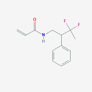 molecular formula C13H15F2NO B2726755 N-(3,3-Difluoro-2-phenylbutyl)prop-2-enamide CAS No. 2361641-06-5