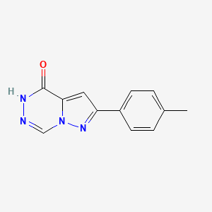 molecular formula C12H10N4O B2726763 2-(4-methylphenyl)pyrazolo[1,5-d][1,2,4]triazin-4(5H)-one CAS No. 881481-35-2