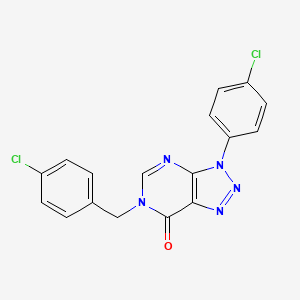 3-(4-chlorophenyl)-6-[(4-chlorophenyl)methyl]-3H,6H,7H-[1,2,3]triazolo[4,5-d]pyrimidin-7-one