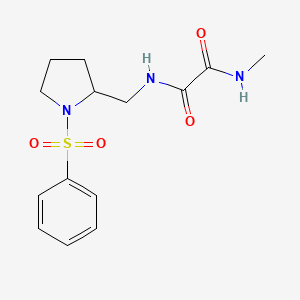 N1-methyl-N2-((1-(phenylsulfonyl)pyrrolidin-2-yl)methyl)oxalamide