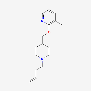 molecular formula C16H24N2O B2726788 2-[(1-But-3-enylpiperidin-4-yl)methoxy]-3-methylpyridine CAS No. 2379972-06-0