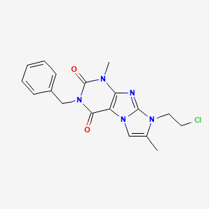 3-benzyl-8-(2-chloroethyl)-1,7-dimethyl-1H-imidazo[2,1-f]purine-2,4(3H,8H)-dione