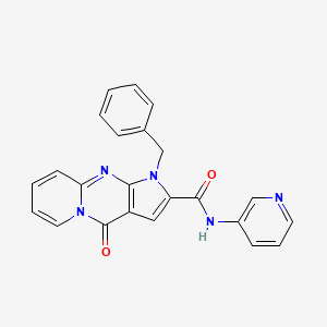 molecular formula C23H17N5O2 B2726815 1-苄基-4-氧代-N-(吡啶-3-基)-1,4-二氢吡啶并[1,2-a]嘧啶-2-甲酰胺 CAS No. 902032-39-7