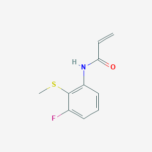 molecular formula C10H10FNOS B2726824 N-(3-Fluoro-2-methylsulfanylphenyl)prop-2-enamide CAS No. 2361656-72-4